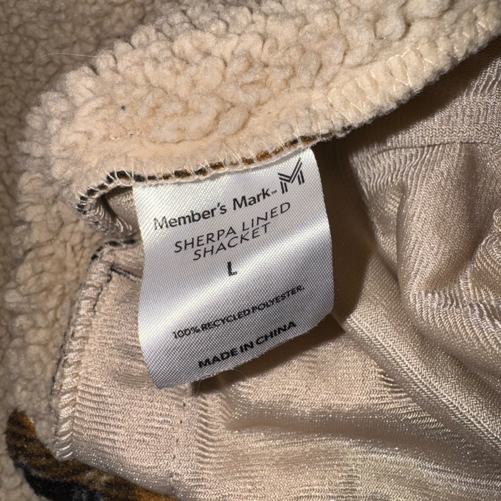 Member’s Mark Sherpa Lined Plaid Shacket View 6